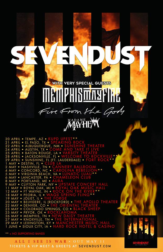 Sevendust US tour