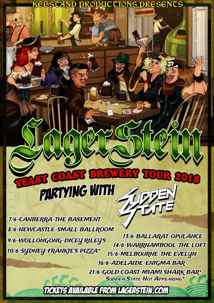 Lagerstein Australian tour 2018