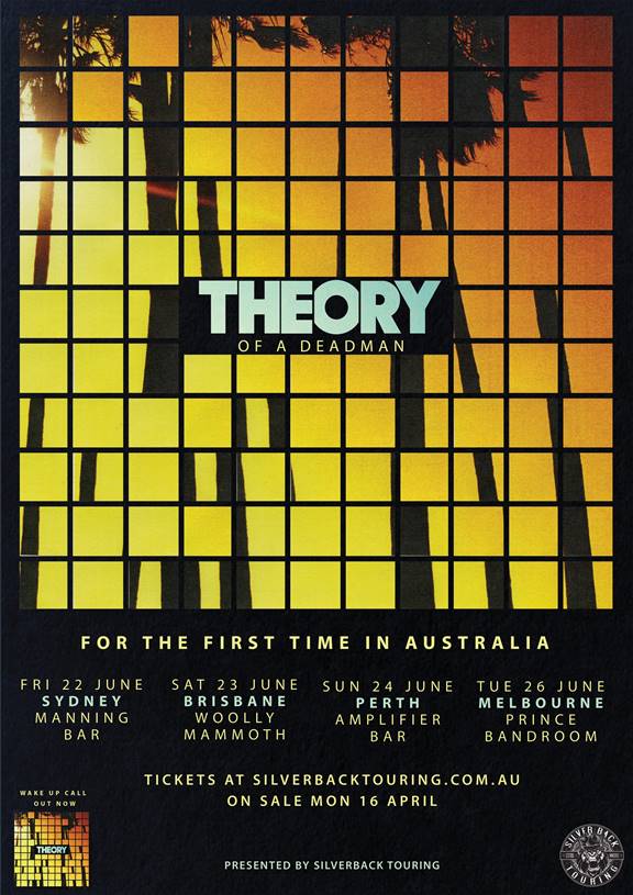 Theory Of A Deadman Australia tour 2018