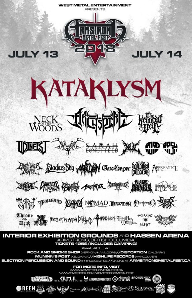 Kataklysm added to Armstrong Festival along with Sarah Longfield