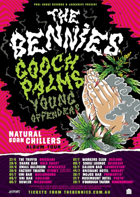 The Bennies - Natural Born Chillers tour