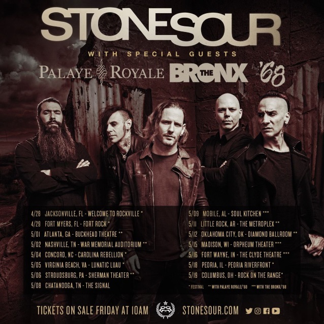 Stone Sour US tour 2018