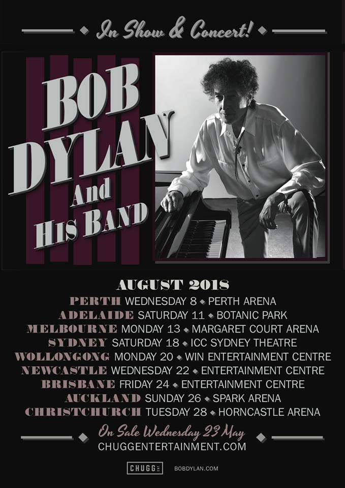 Bob Dyland Australia & New Zealand tour 2018
