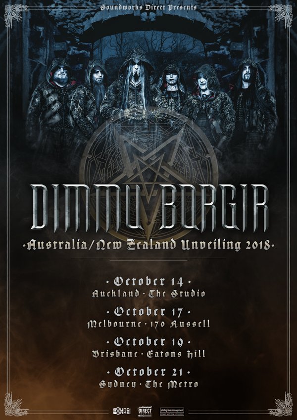 Dimmu Borgir Australia New Zealand tour 2018