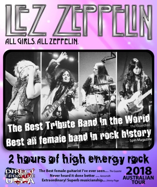 Lez Zeppelin Australia tour 2018