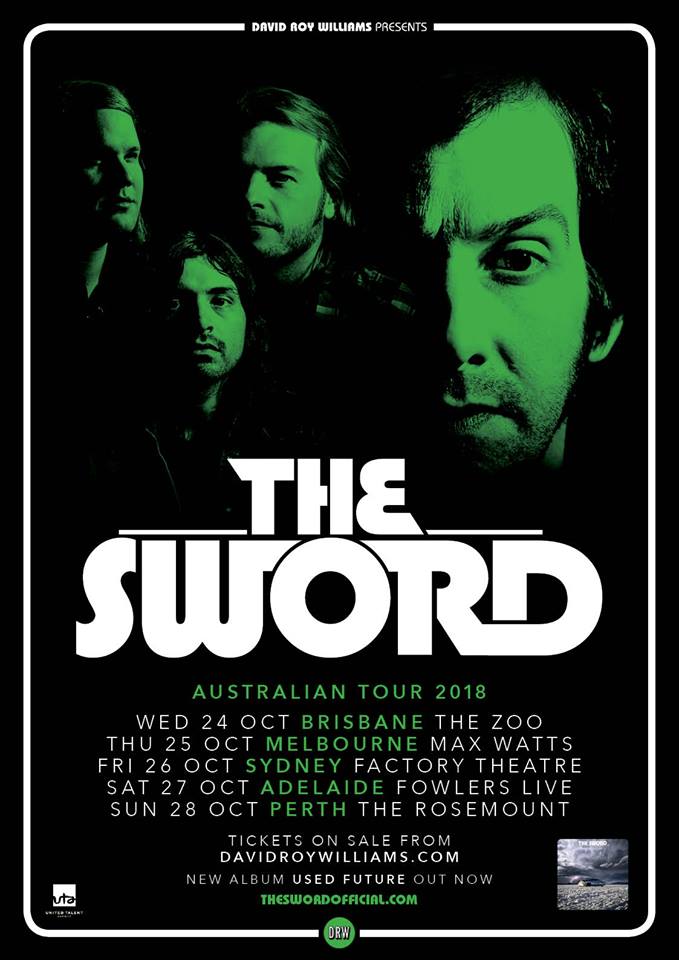 The Sword Australia tour 2018