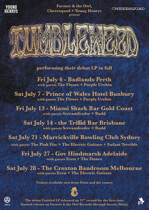 Tumbleweed Australia tour 2018