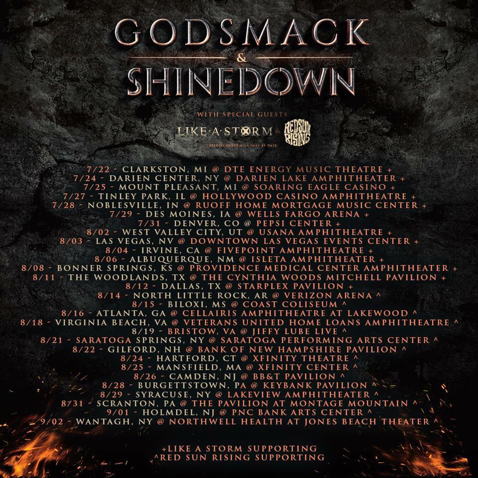 Godsmack - Shinedown tour