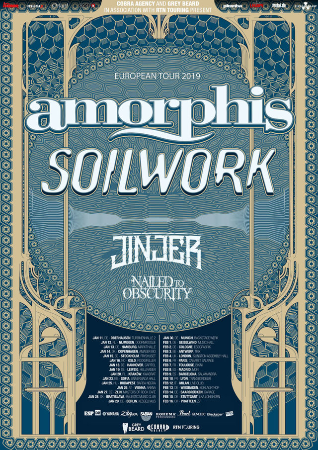 Amorphis - Soilwork - Europe tour 2018