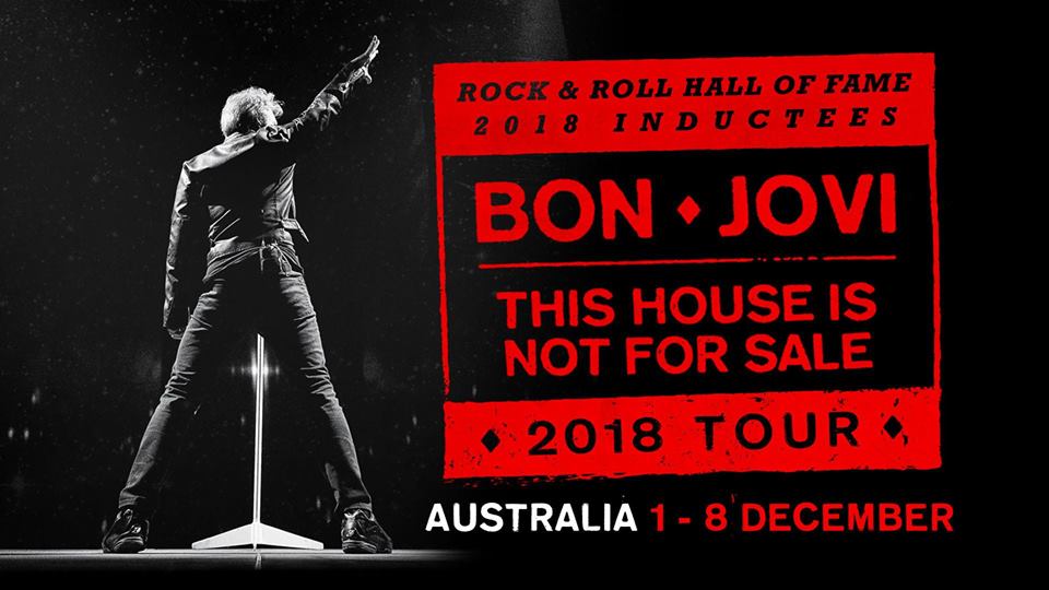 Bon Jovi - This House Not For Sale Australia tour 2018