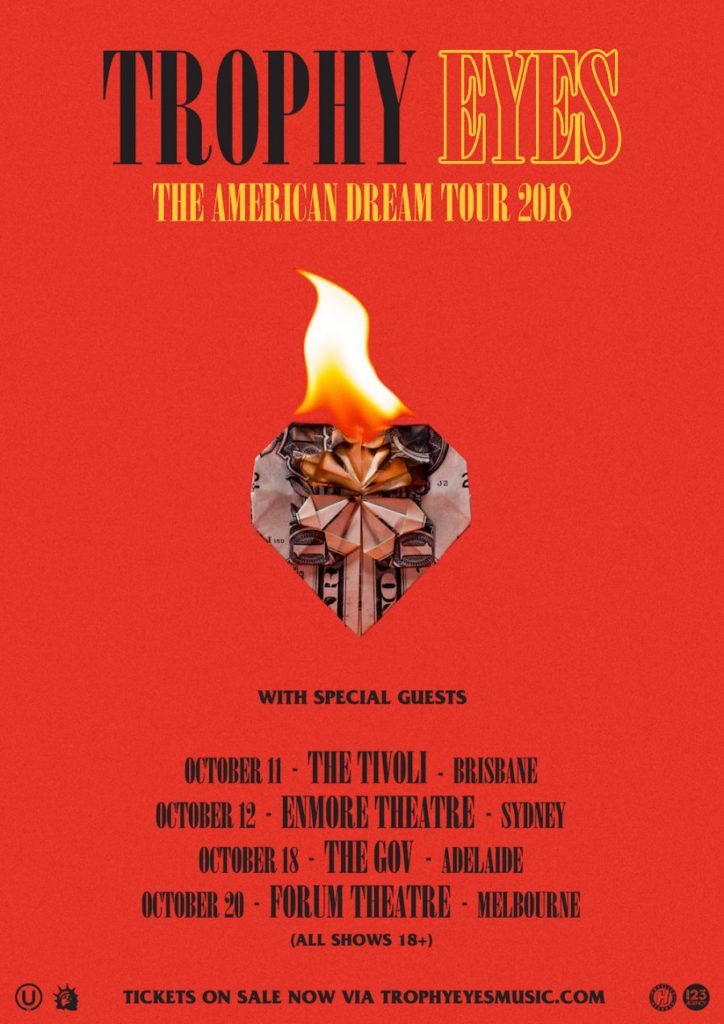 Trophy Eyes Australia tour 2018