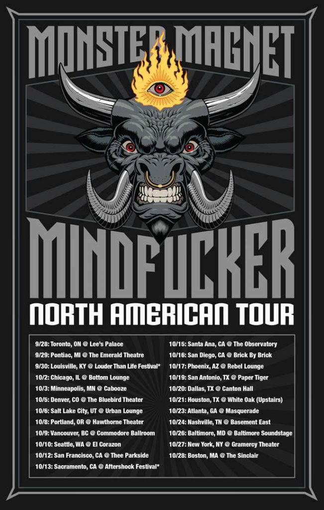 Monster Magnet North America tour 2018
