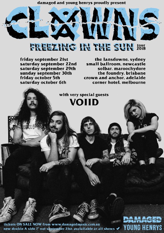 Clowns - Freezing In The Sun tour