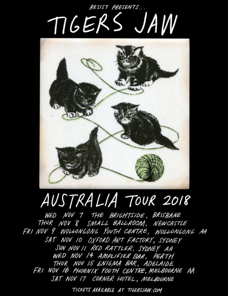 Tigers Jaw Australia tour 2018