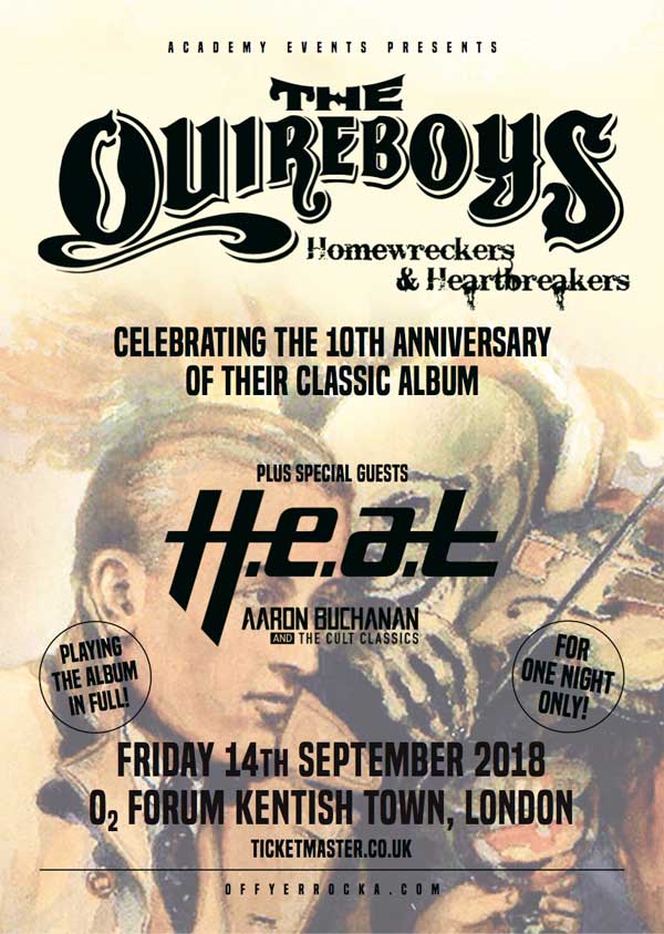 The Quireboys UK tour 2018