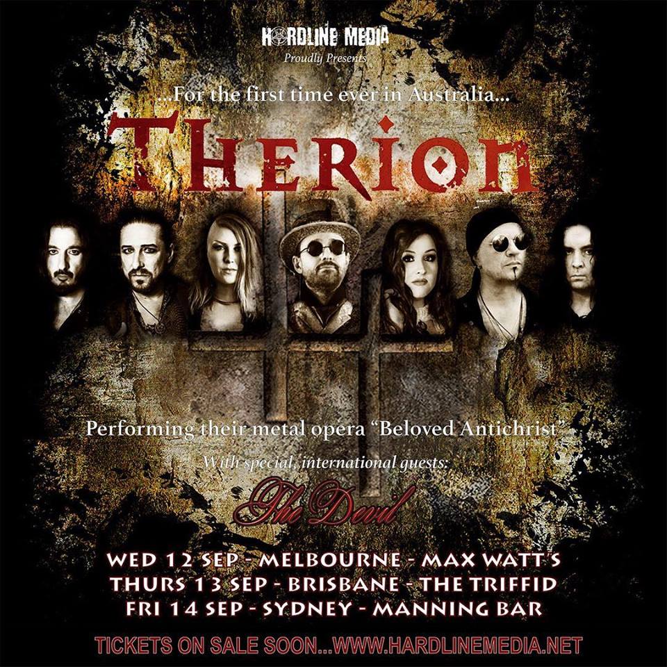 Therion Australia tour 2018