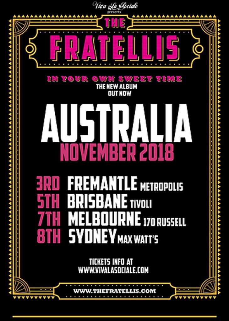 The Fratellis Australia tour