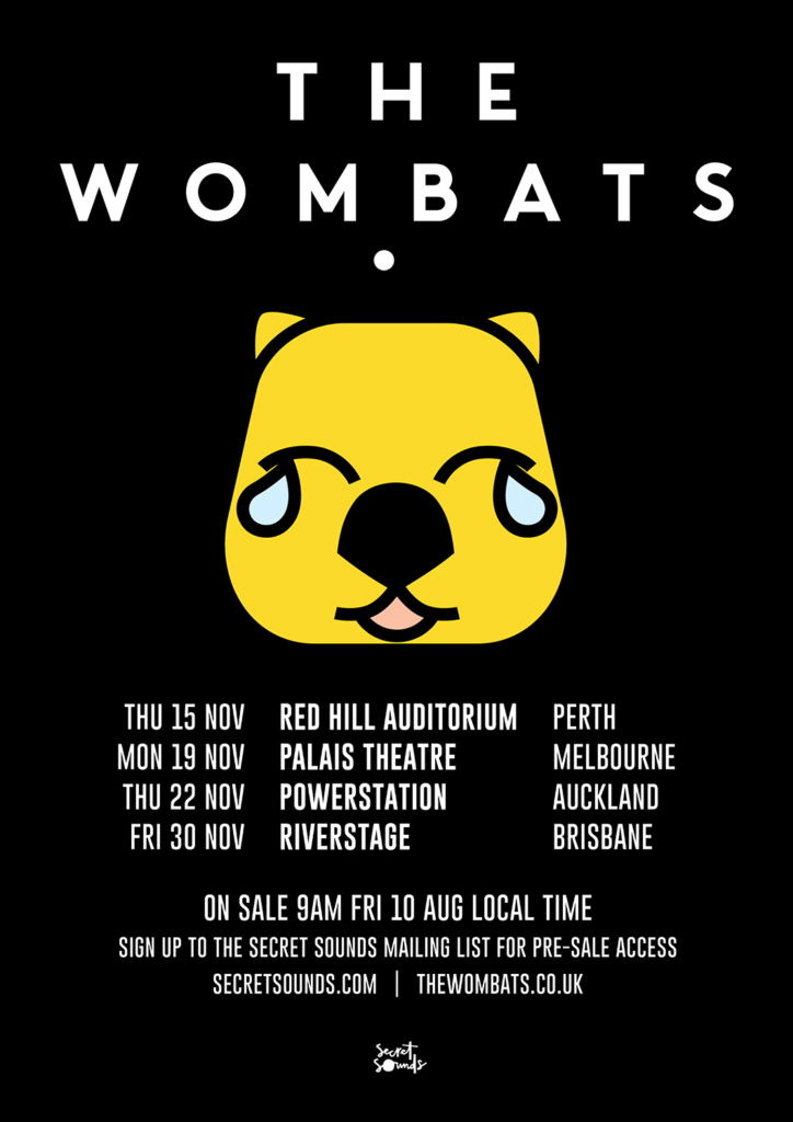 The Wombats Australia tour 2018