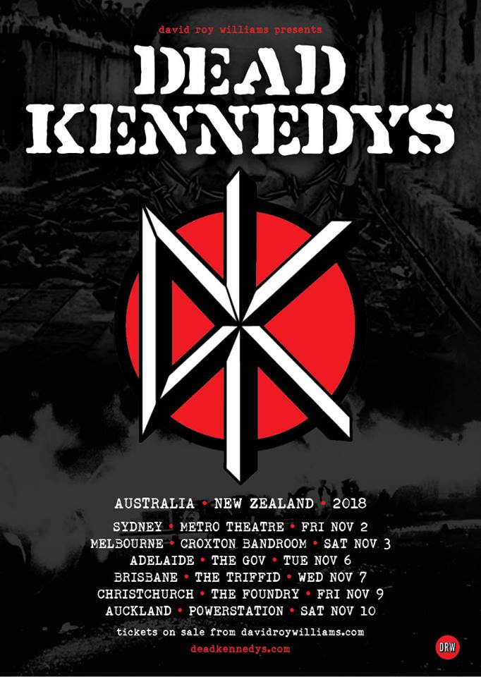 Dead Kennedys Australia New Zealand tour 2018