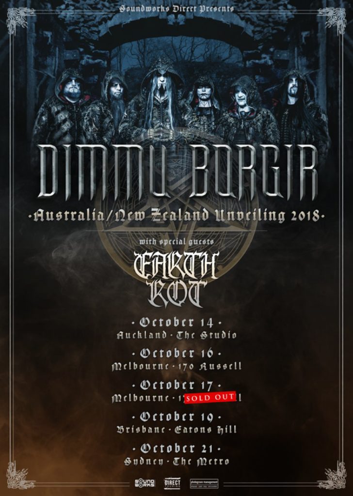 Dimmu Borgir Australia tour 2018