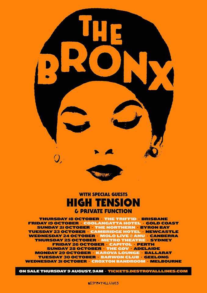 The Bronx Australia tour 2018