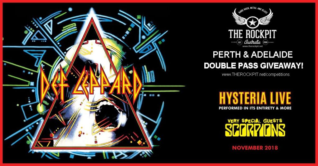 Def Leppard / Scorpions Australia tour 2018