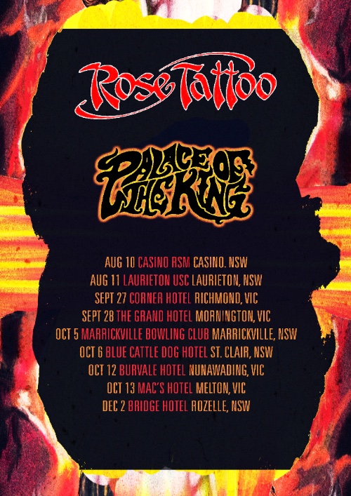 Rose Tattoo - Palace Of The Kings tour