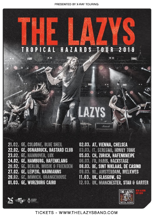 The Lazys European tour