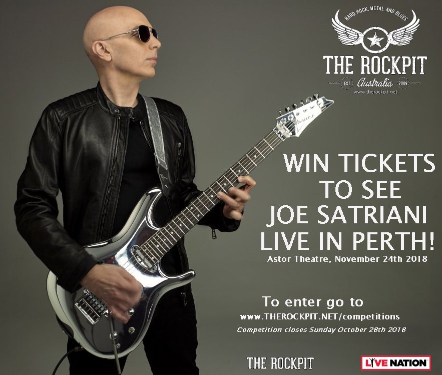 Joe Satriani - Perth ticket giveaway