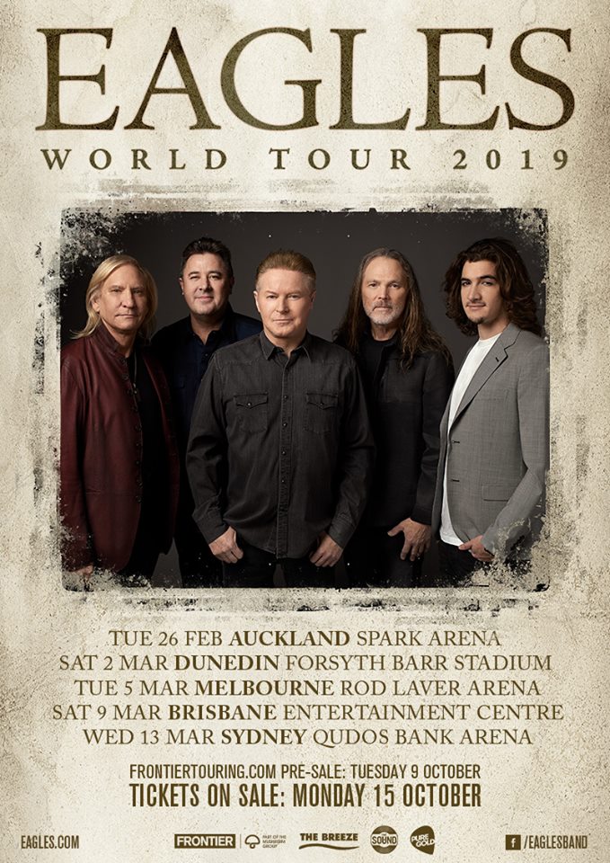 Eagles Australia & New Zealand tour 2019