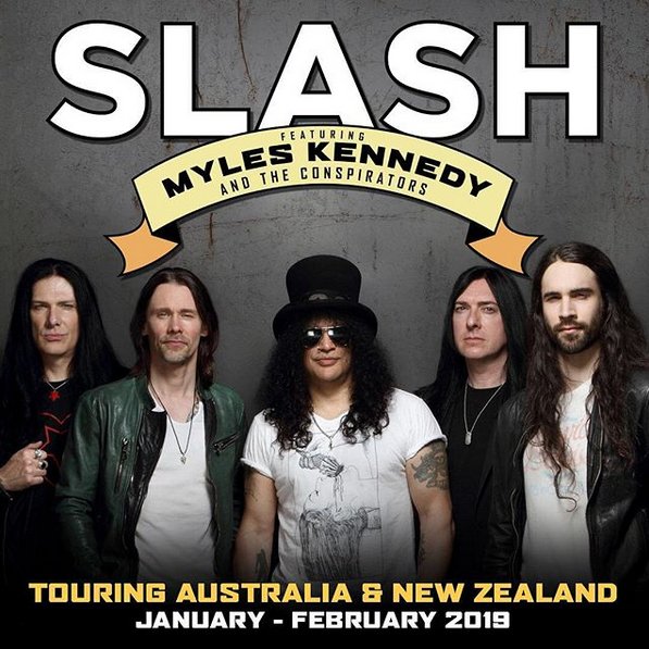 Slash Ft. Myles Kennedy & The Conspirators Australia tour 2019