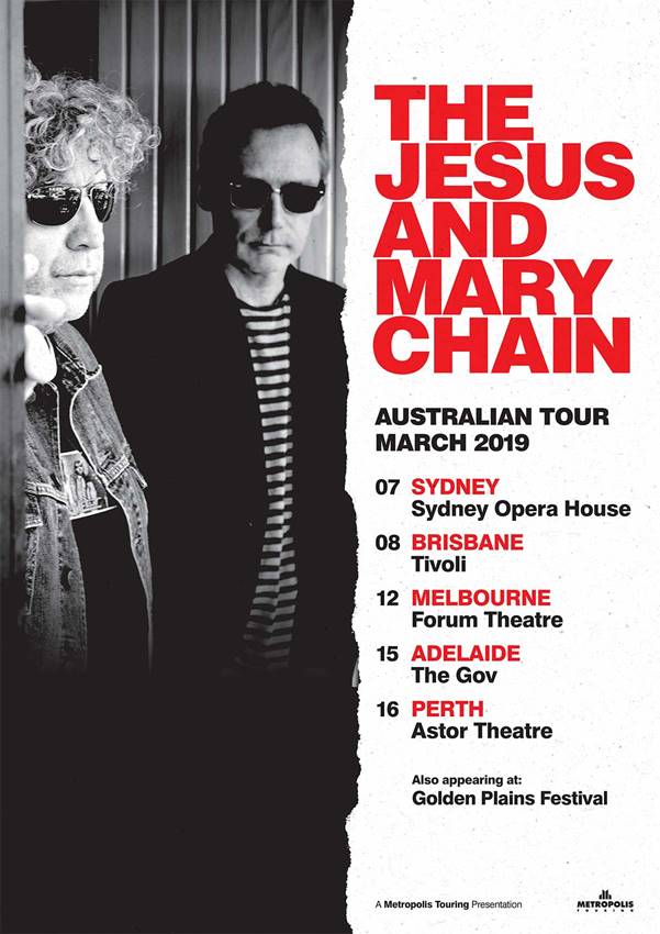 The Jesus And Mary Chain Australia tour 2019