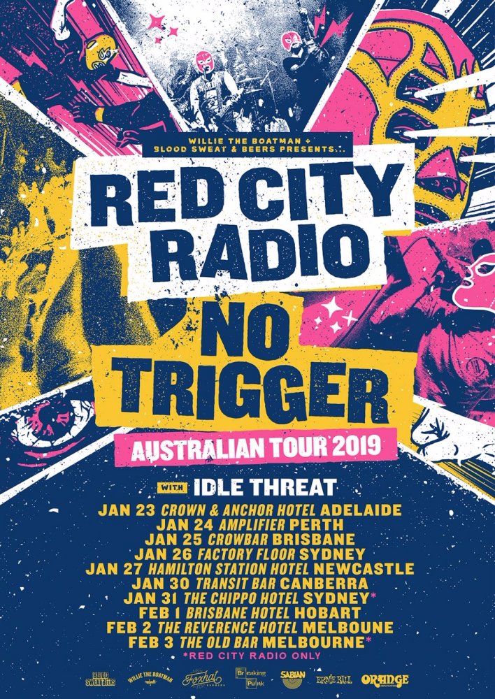 Red City Radio / No Trigger Australia tour 2019