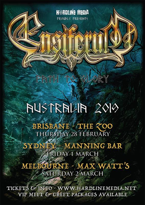 Ensiferum Australia tour 2019