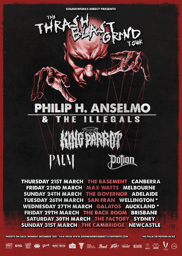 Thrash Blast Grind Festival 2019 - Phil Anselmo & The Illegals, King Parrot, Palm, Potion