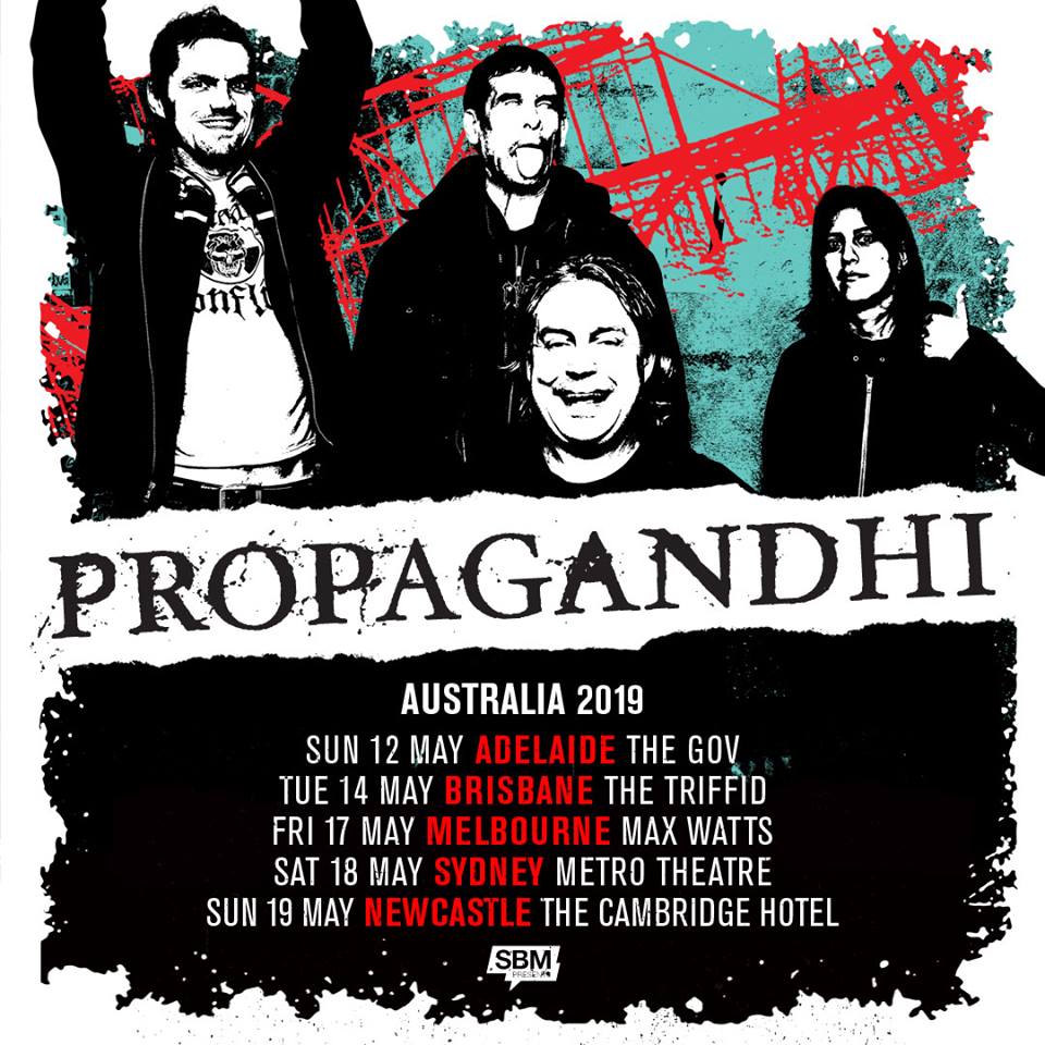Propagandhi Australia New Zealand tour 2019