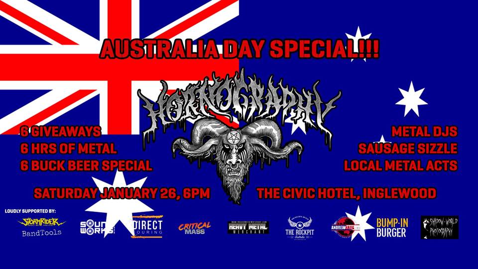 Hornography - Perth Monthly Metal Club - January 2019