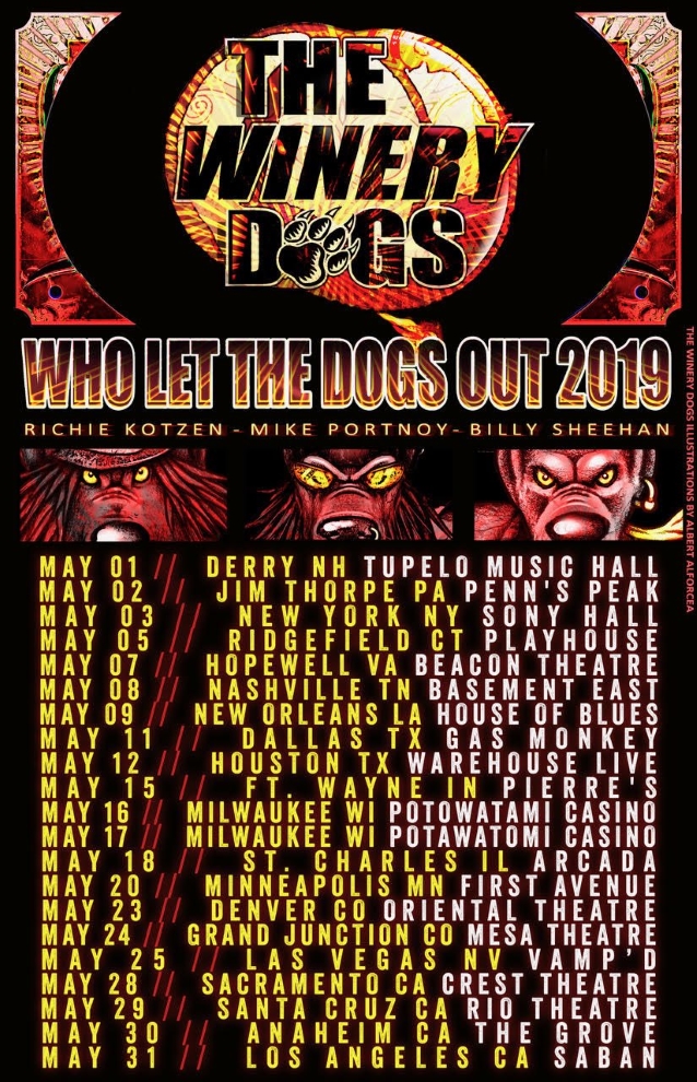 The Winery Dogs US tour 2019