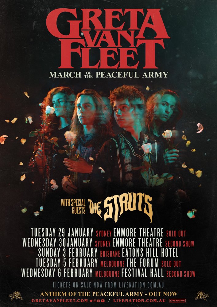 Greta Van Fleet Australia tour 2019