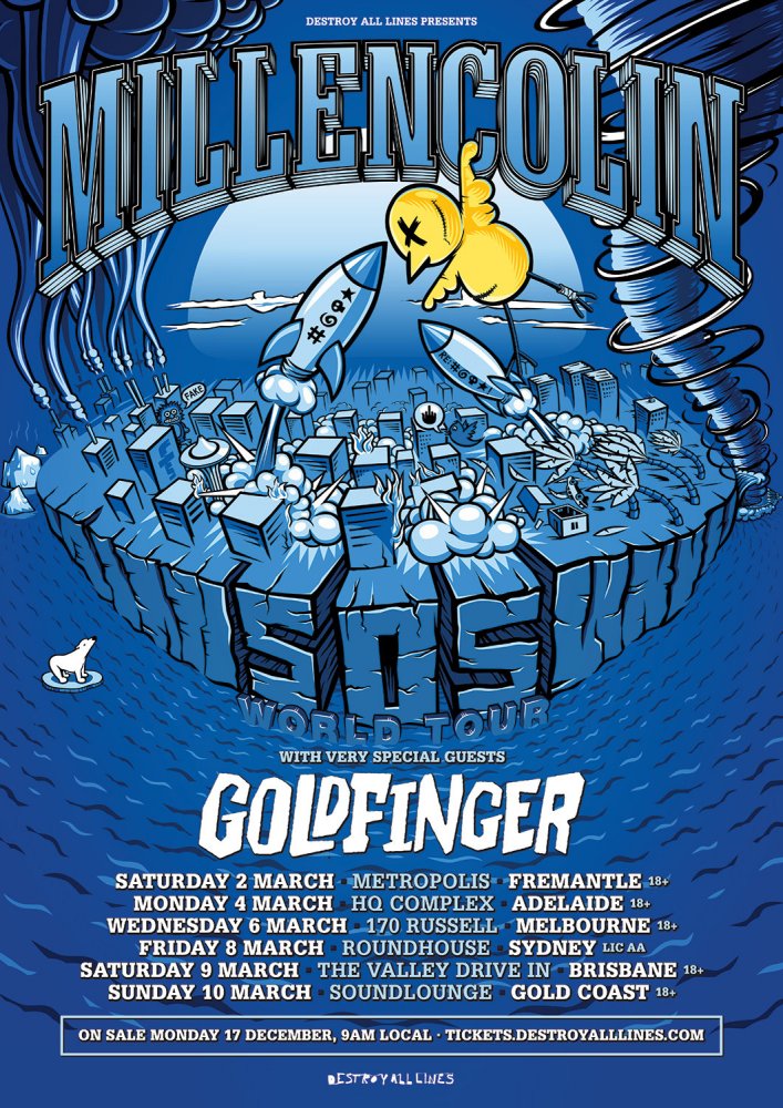 Millencolin & Goldfinger Australia tour 2019