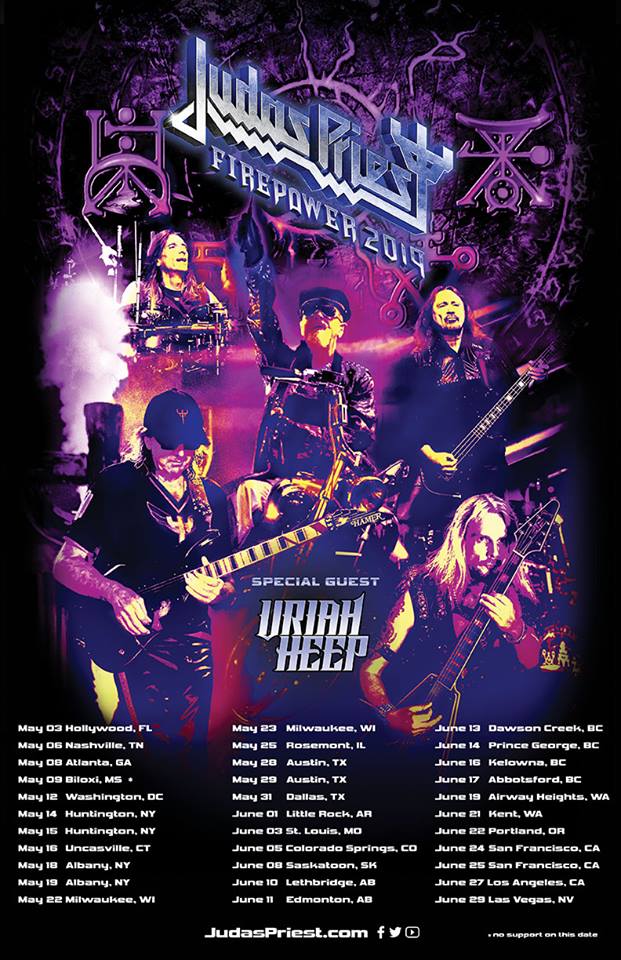 Judas Priest  Uriah Heep North America tour 2019