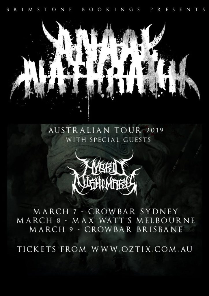 Anaal Nathrakh Australia tour 2019
