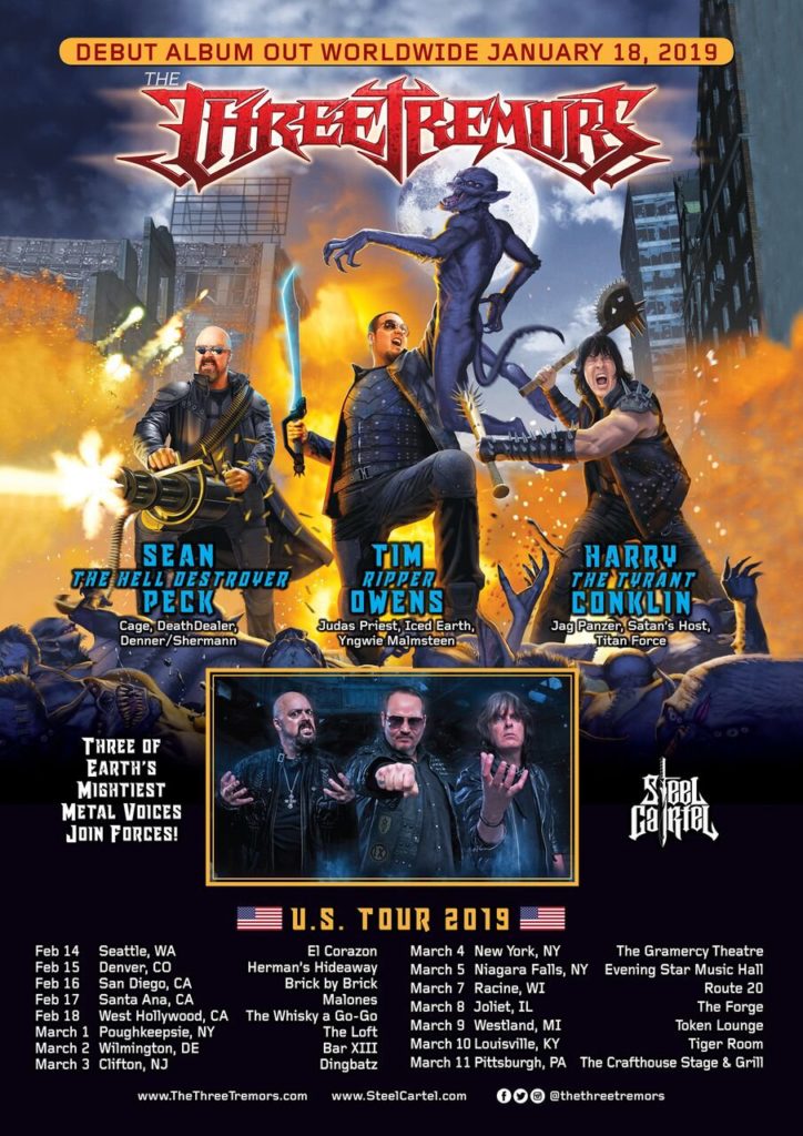 Three Tremors US tour 2019