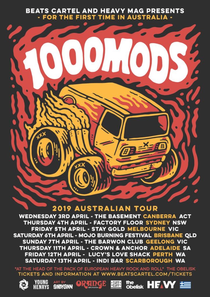 1000 Mods Australia tour 2019