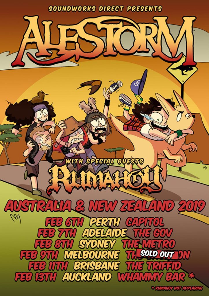 Alestorm Australia & New Zealand tour 2019