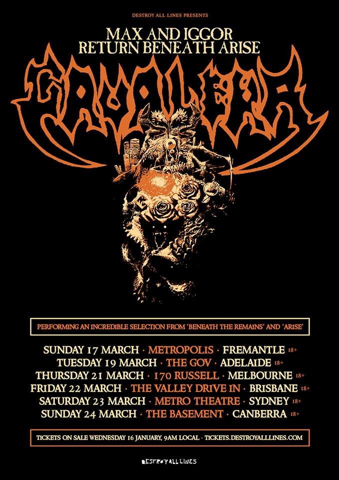 Max & Iggor Cavalera to perform classic Sepultura albums in Australia ...