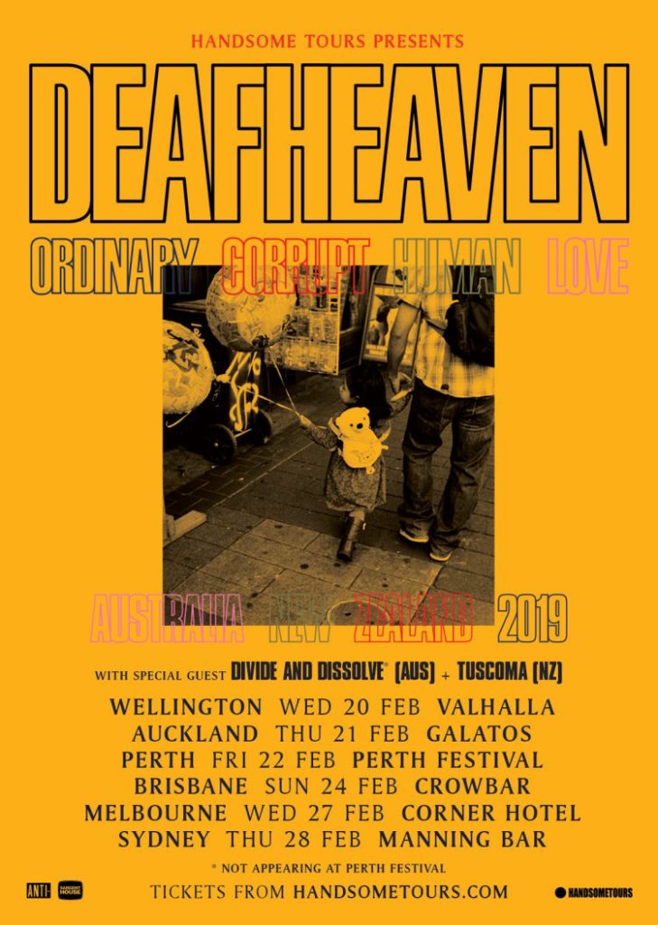 Deafheaven Australia tour 2019