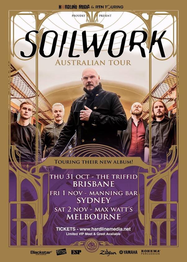 Soilwork Australia tour 2019