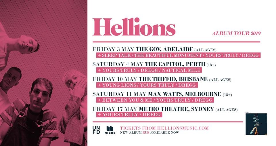 Hellions Australia tour 2019