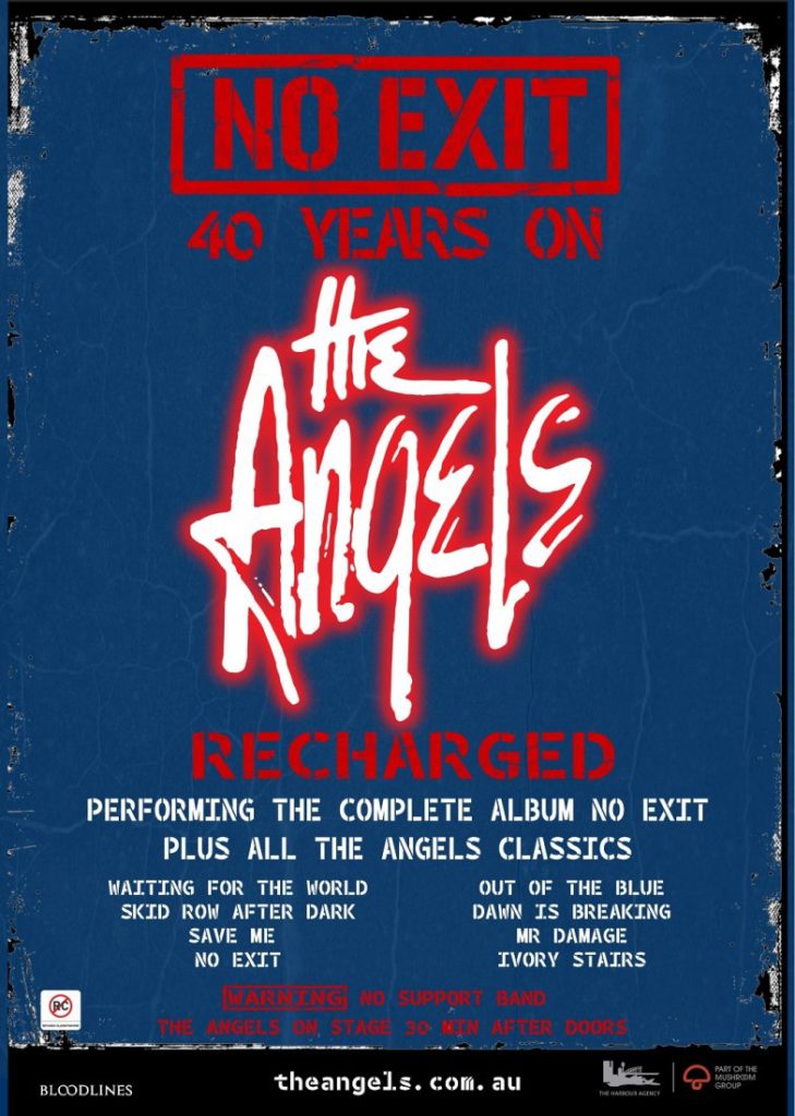The Angels - No Exit 40th anniversary tour